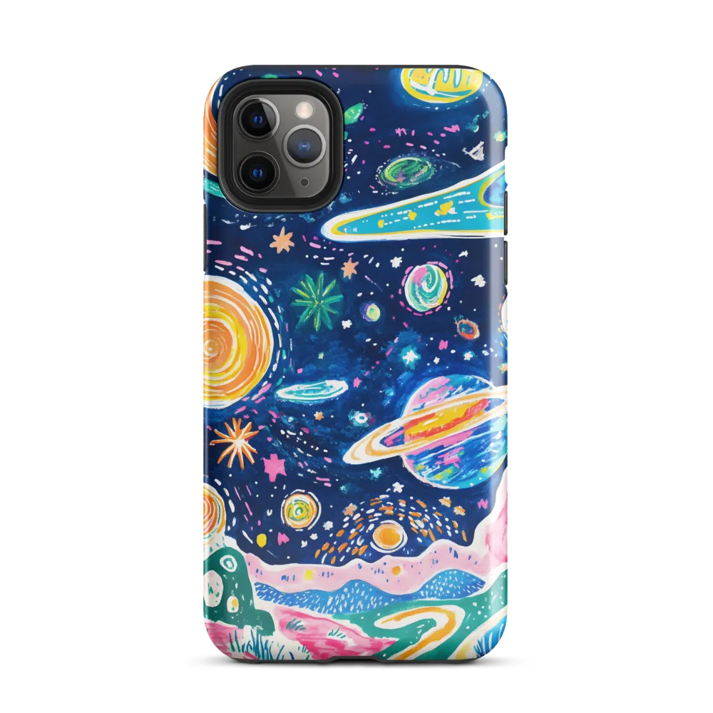 Whimsical Cosmic Landscape | Phone Case |  11 Pro Max | Tough Case | Glossy