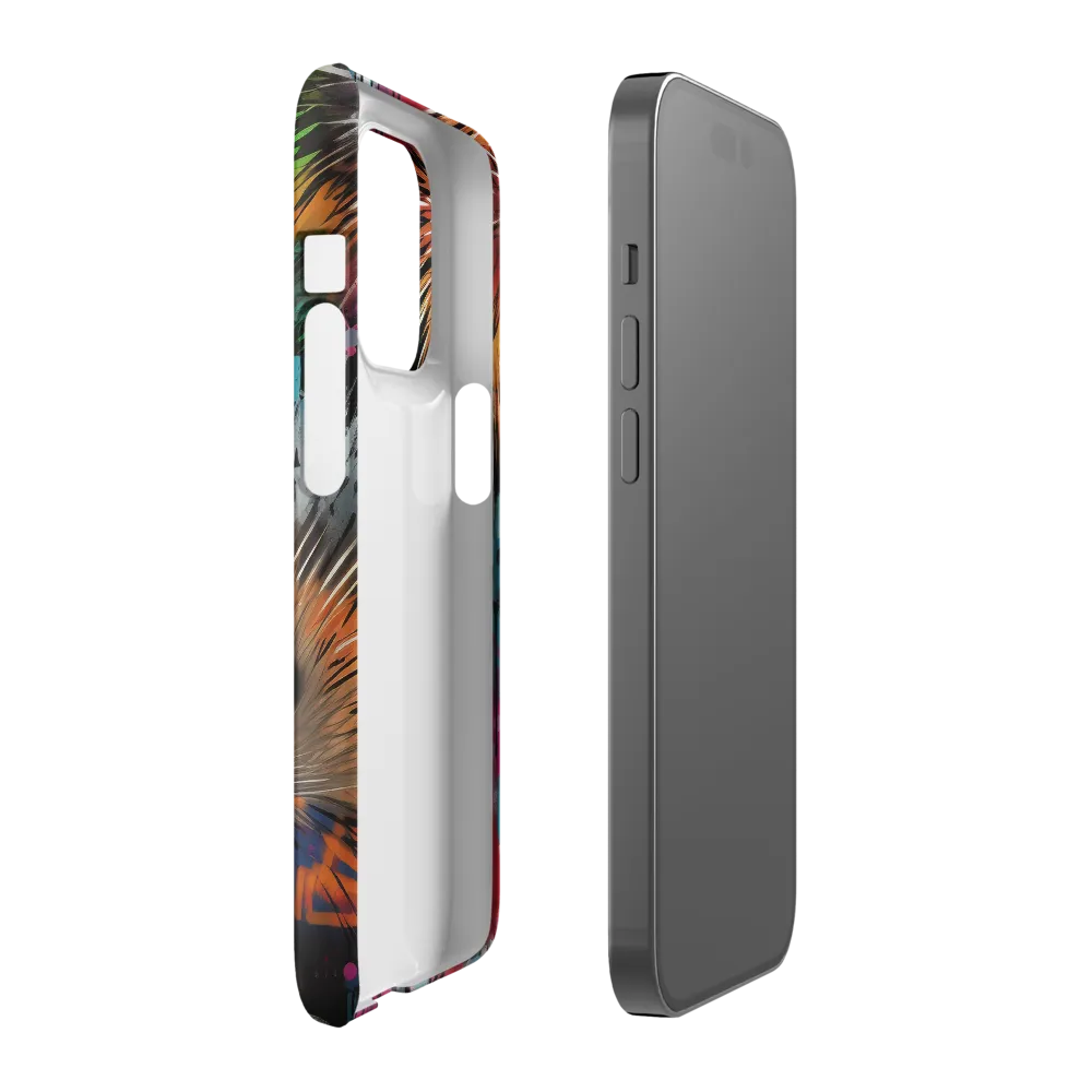 Whimsical Hedgehogs in a Kaleidoscopic Wonderland | Phone Case |  14 Pro | Snap Case | Matte