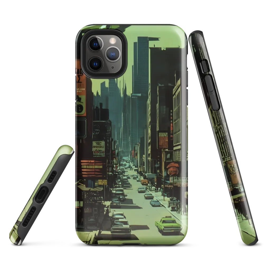 Nostalgic Futurism in Urban Splendor | Phone Case |  11 Pro Max | Tough Case | Glossy