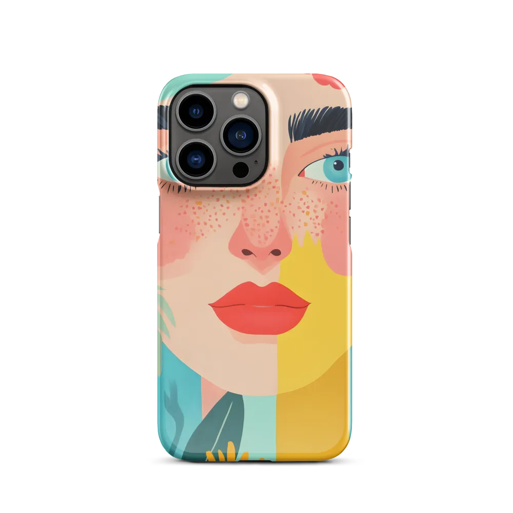Floral Serenity: A Modern Portrait