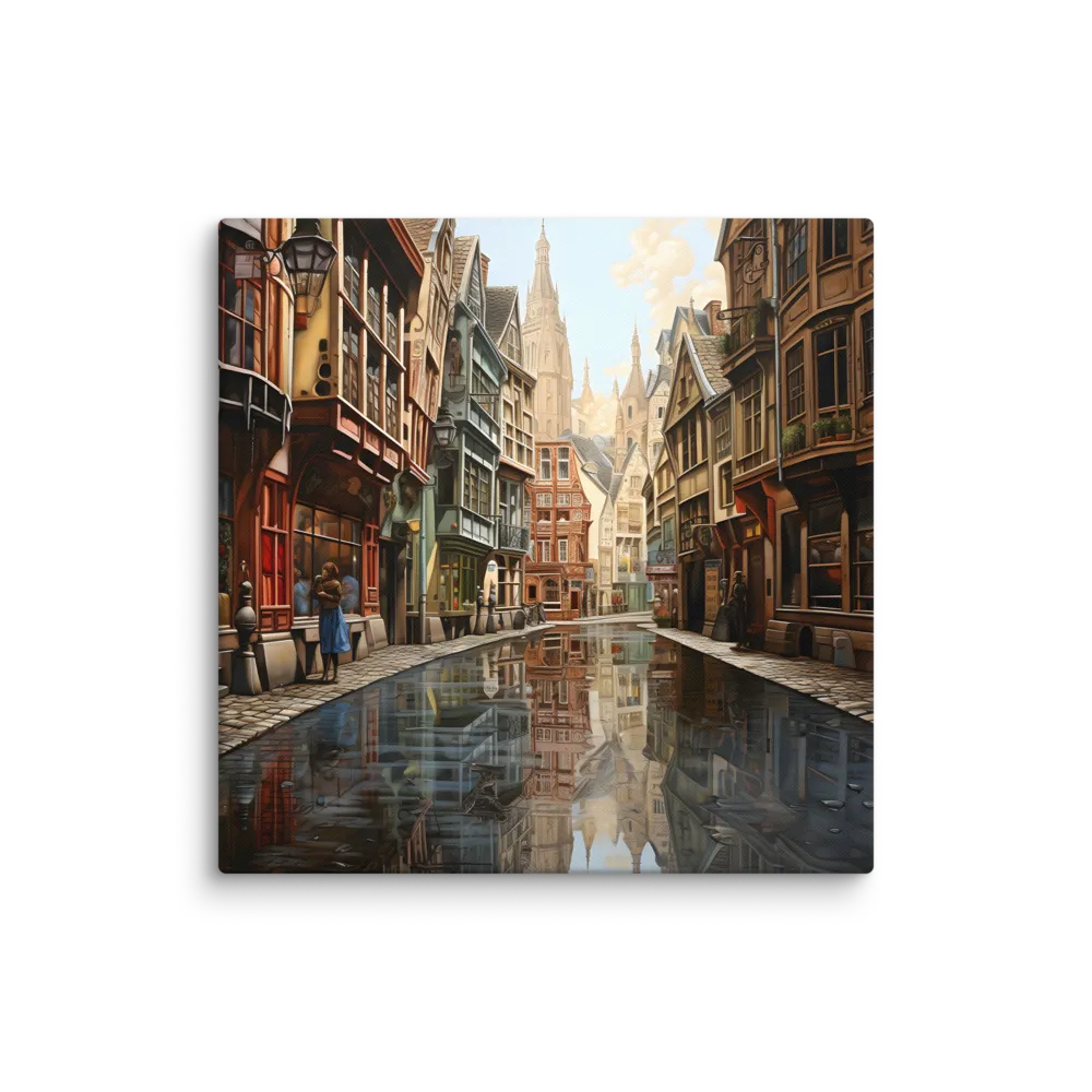 Reflections of a Timeless City | Canvas | 37″×37″