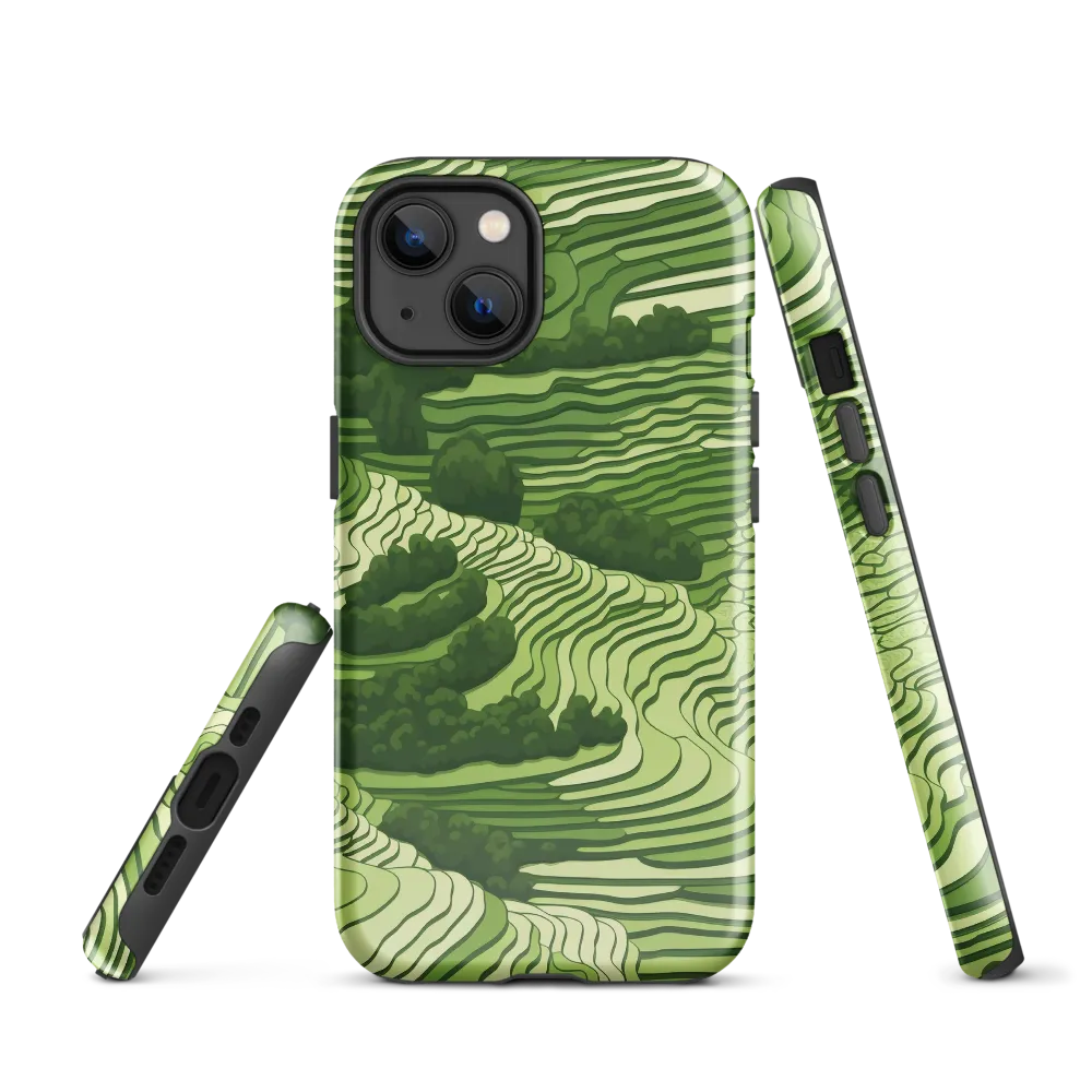 Waves of Green: An Abstract Landscape