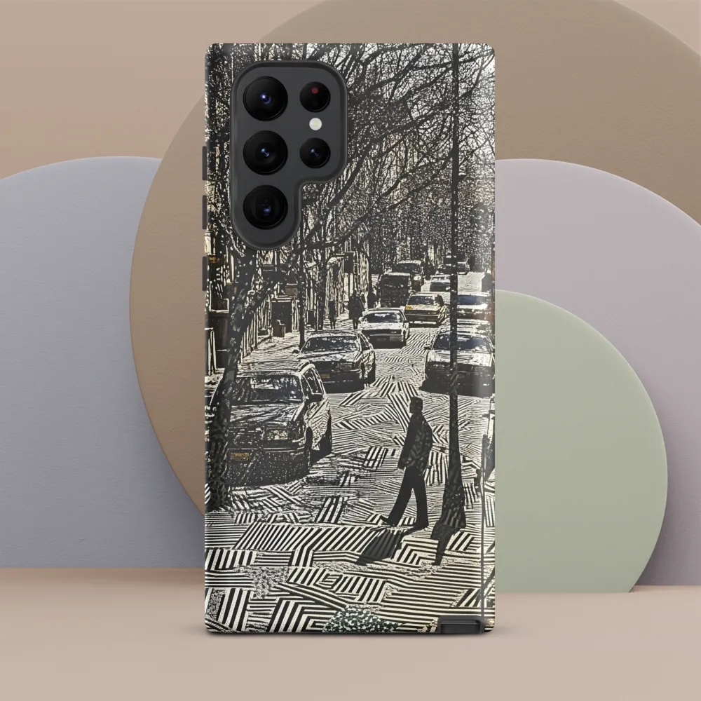 Urban Solitude: A Geometric Journey | Phone Case |  S22 Ultra | Tough Case | Matte