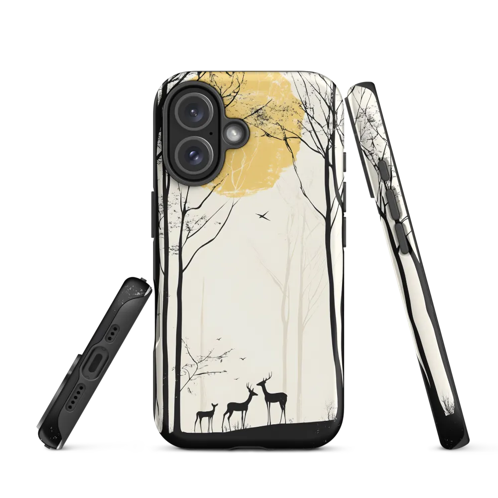 Silhouetted Serenity | Phone Case |  16 | Tough Case | Matte
