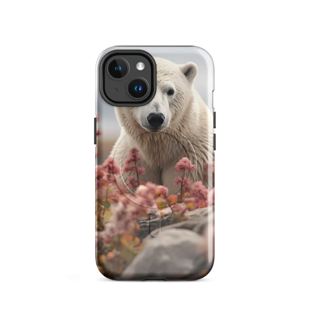 Curiosity Among Blooms: The Polar Bear