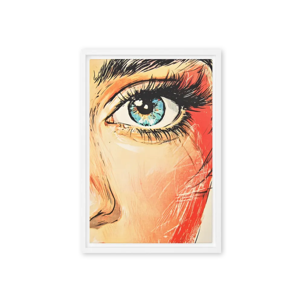 Gaze of Emotion | Canvas with White Frame | 12″×18″