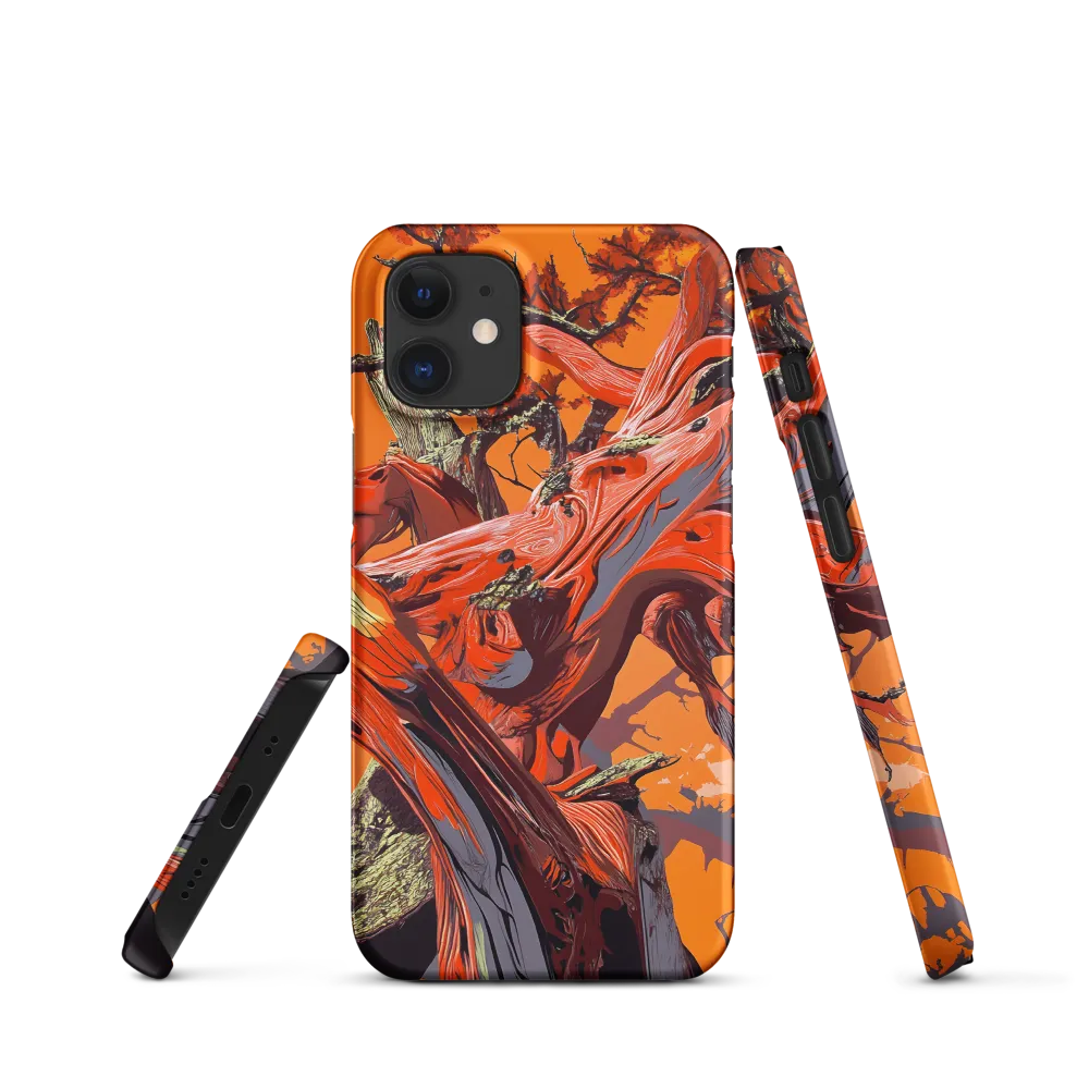 Life in Motion: An Abstract Tree | Phone Case |  12 Mini | Snap Case | Matte