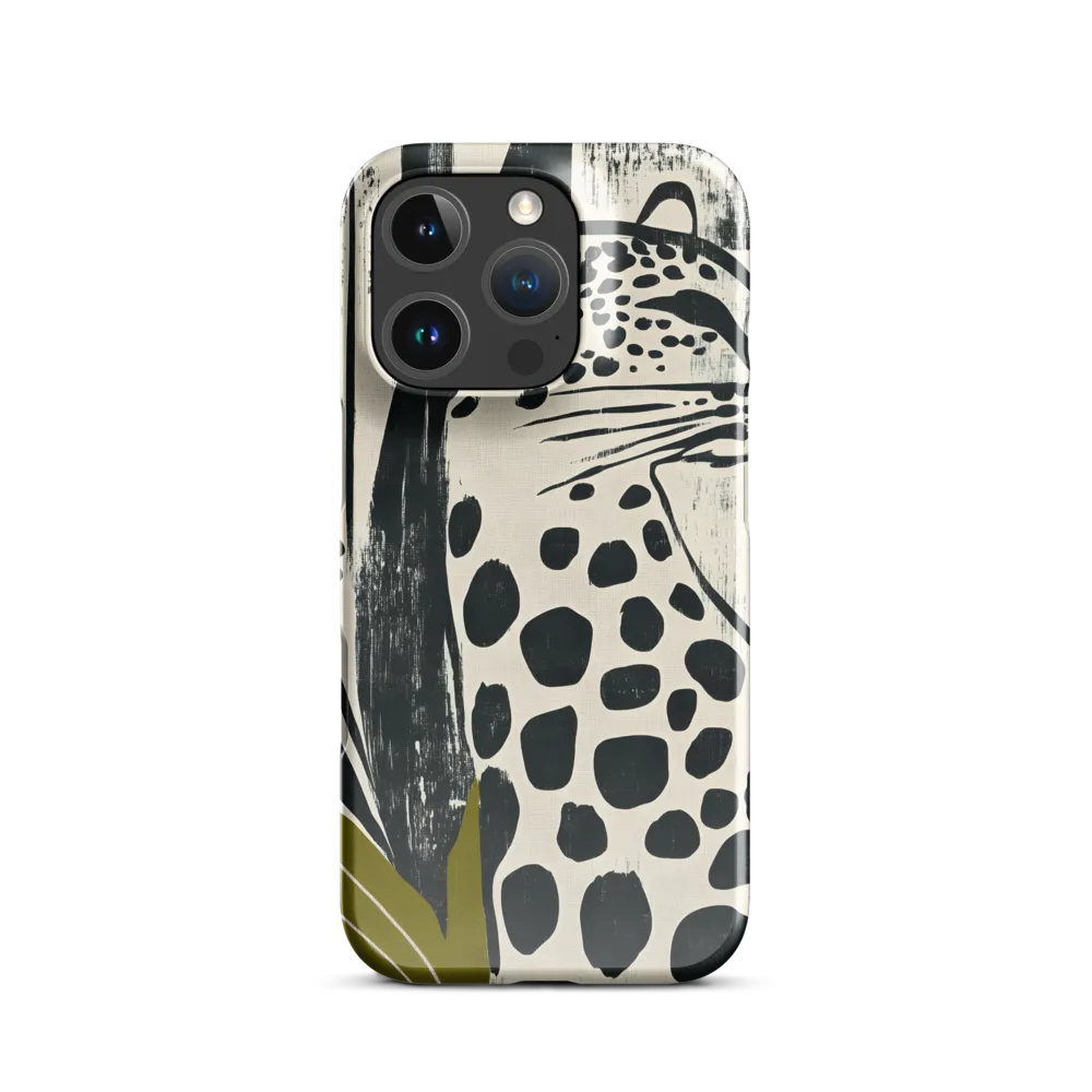 Leopard in Silhouette: A Modern Appeal | Phone Case |  16 Pro | Snap Case | Glossy