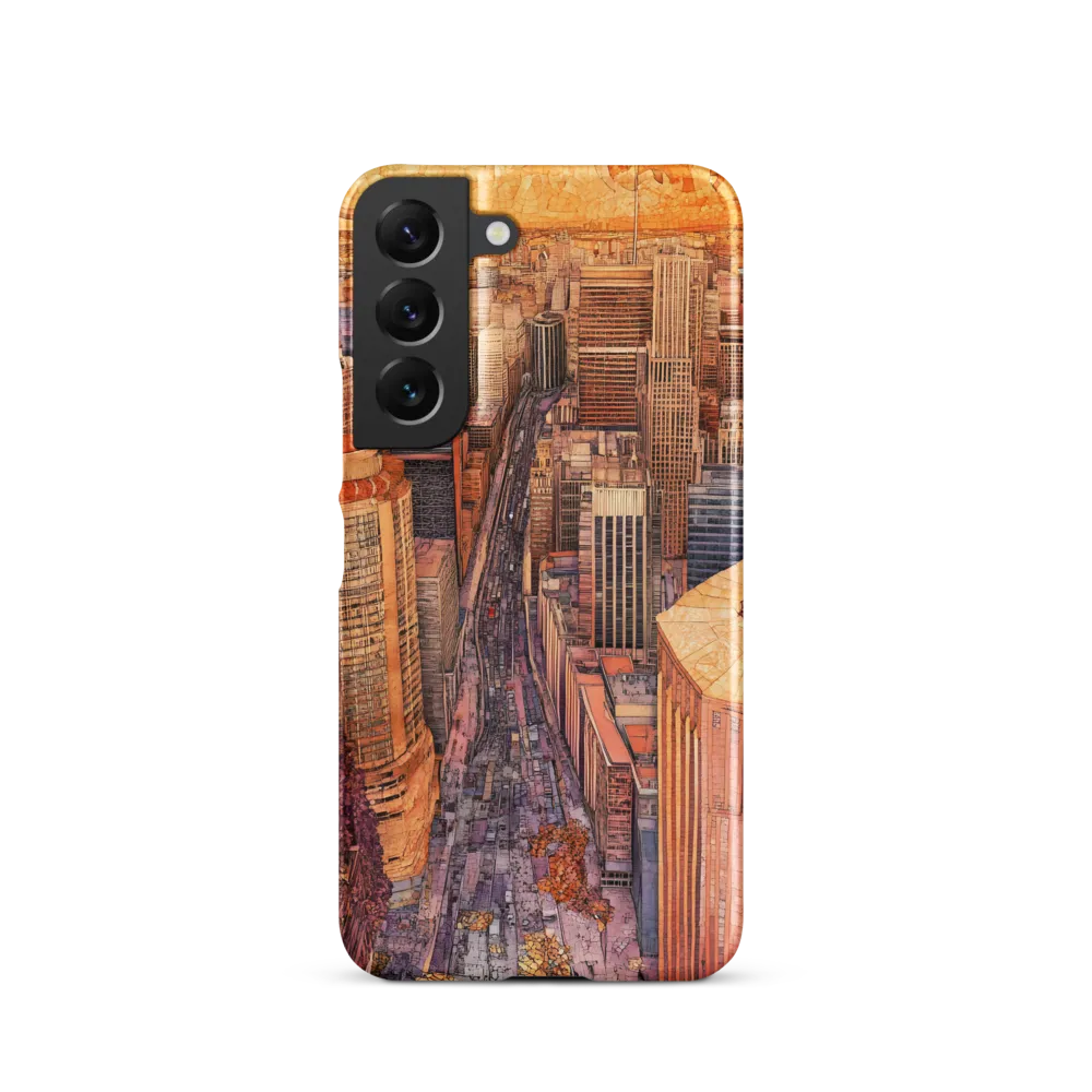 Mosaic Cityscape at Dusk