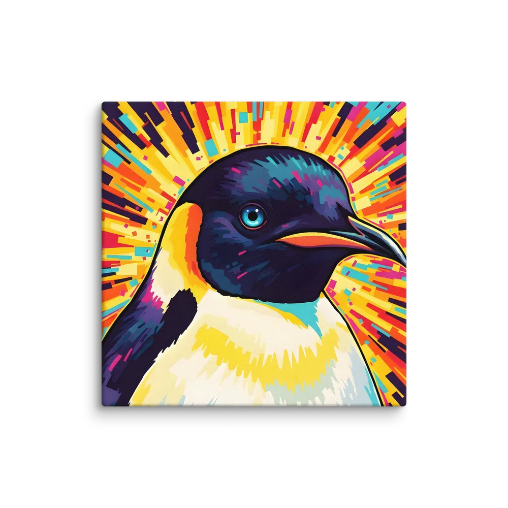 Prismatic Penguin 
 Canvas | 18″x 18″