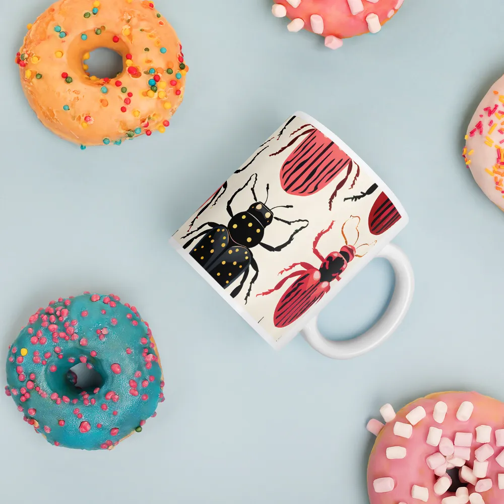 Beetle Mosaic: A Colorful Exploration of Insects | Mugs | Multiple Sizes & Colors