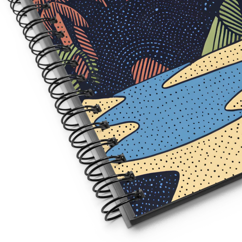 Whimsical Nightscape | Spiral Notebook