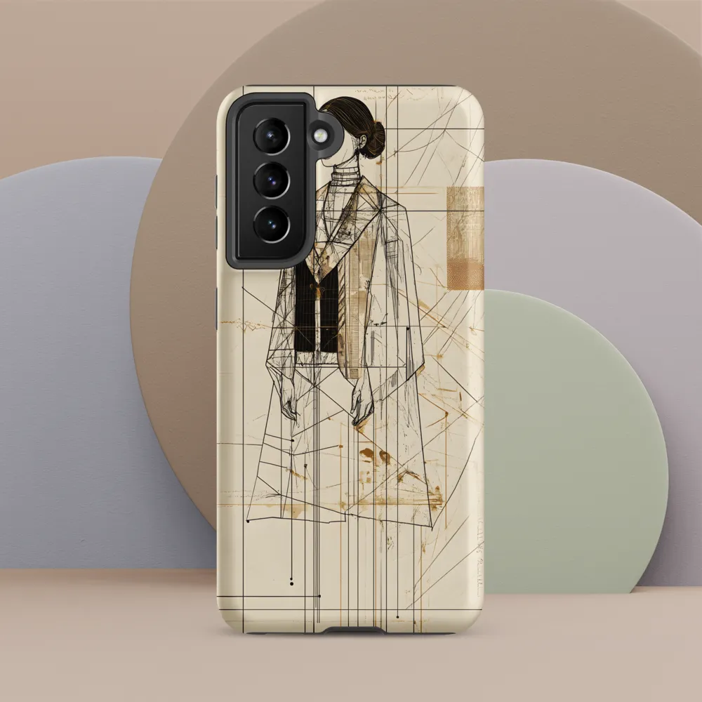 Elegance in Lines | Phone Case |  S21 | Tough Case | Matte
