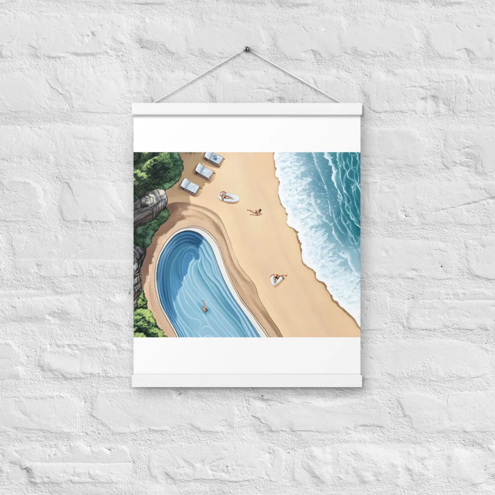 Serenity by the Shore | Poster With White Wood Hanger | 16″×20″
