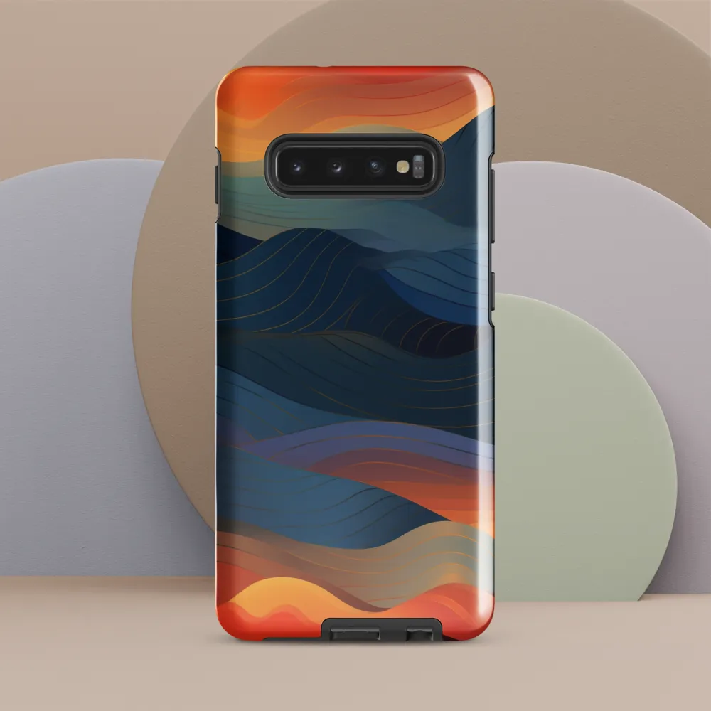 Harmonious Waves at Dusk | Phone Case |  S10 Plus | Tough Case | Glossy