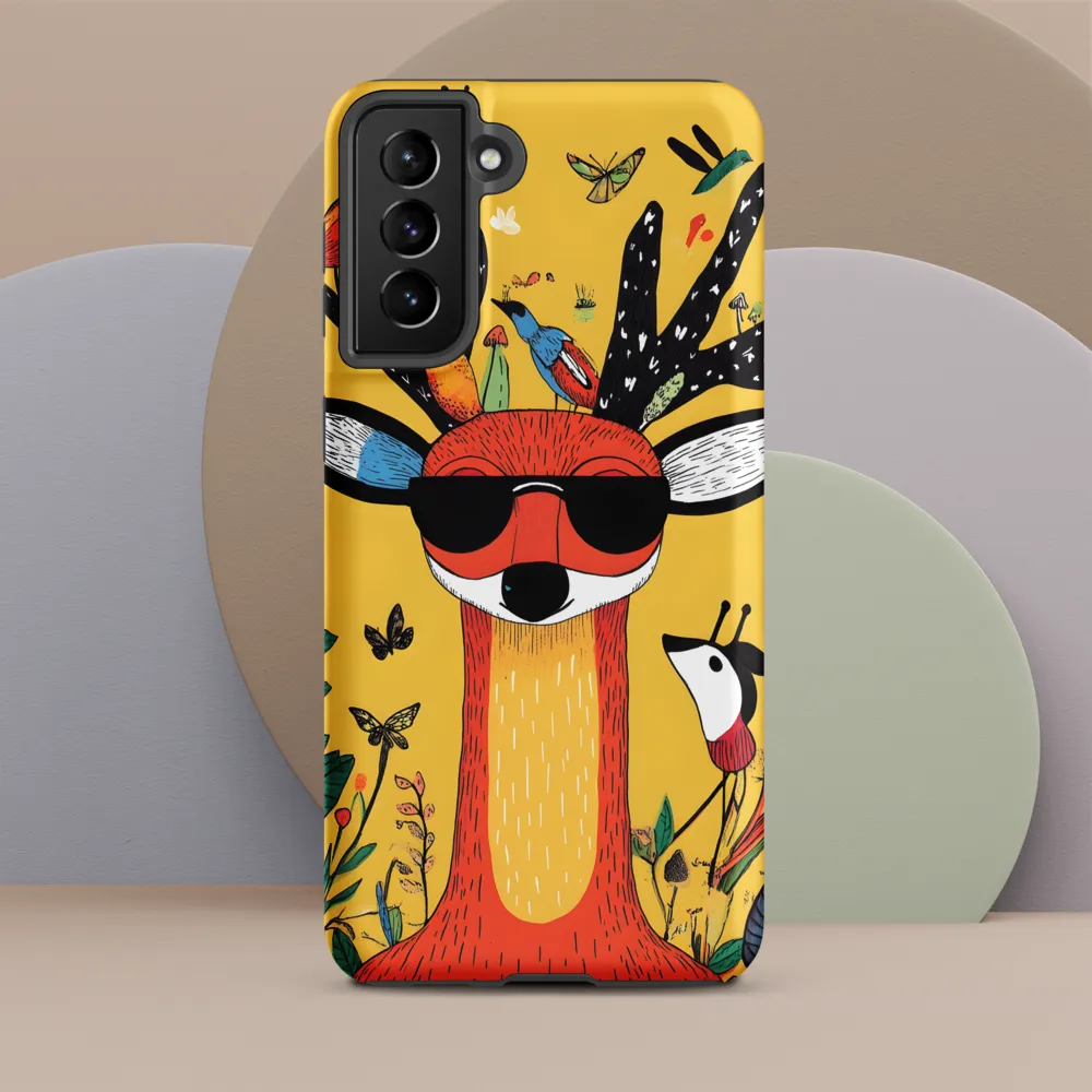 Playful Deer with Sunglasses