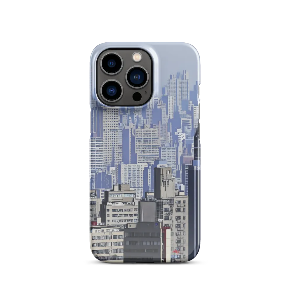 Urban Symphony: A Cityscape in Blues and Grays