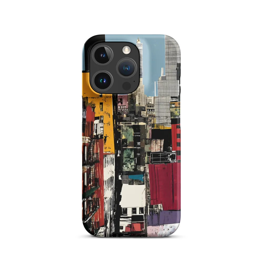 Urban Collage: A Vivid Cityscape | Phone Case |  16 Pro | Snap Case | Matte