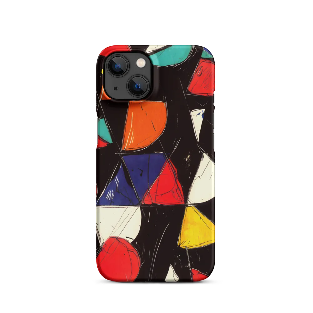 Vibrant Geometric Symphony | Phone Case |  13 | Snap Case | Matte
