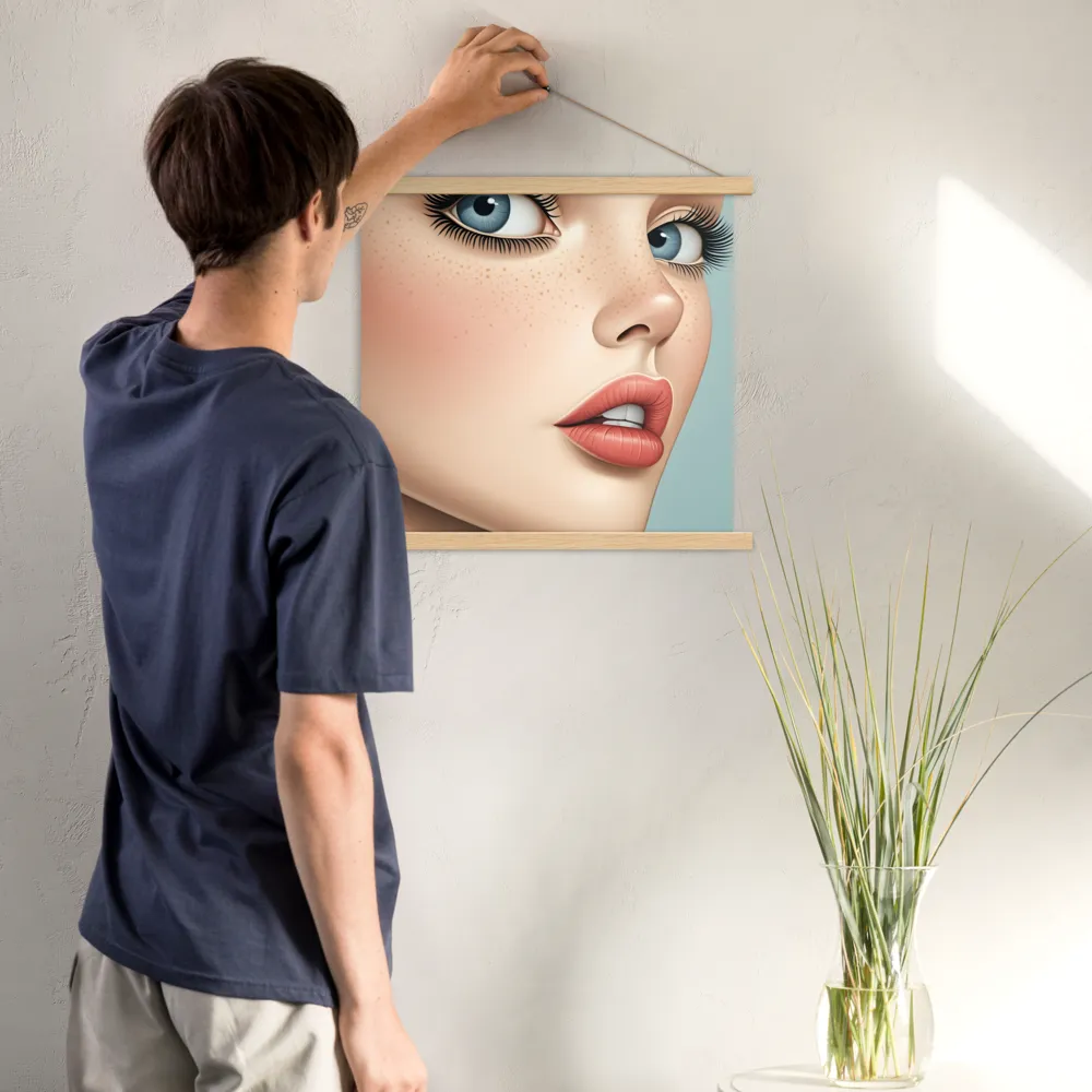 Intriguing Elegance | Poster With Oak Wood Hanger | 18″×18″