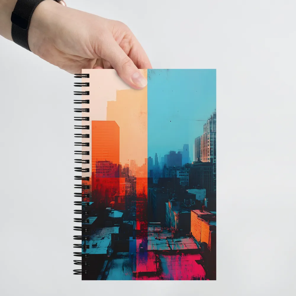 Urban Fusion: A Symphony of Color | Spiral Notebook