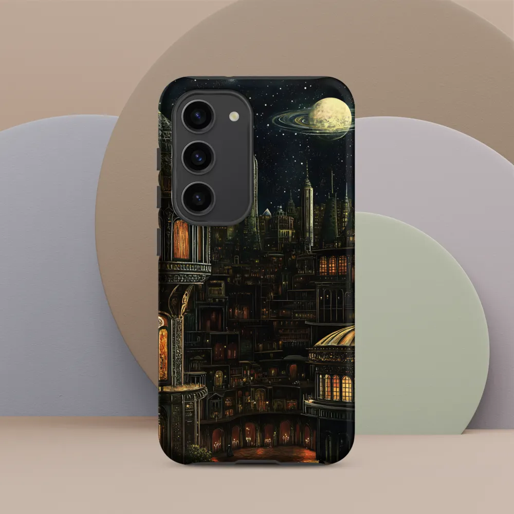 Celestial Enigma: A Surreal Cityscape