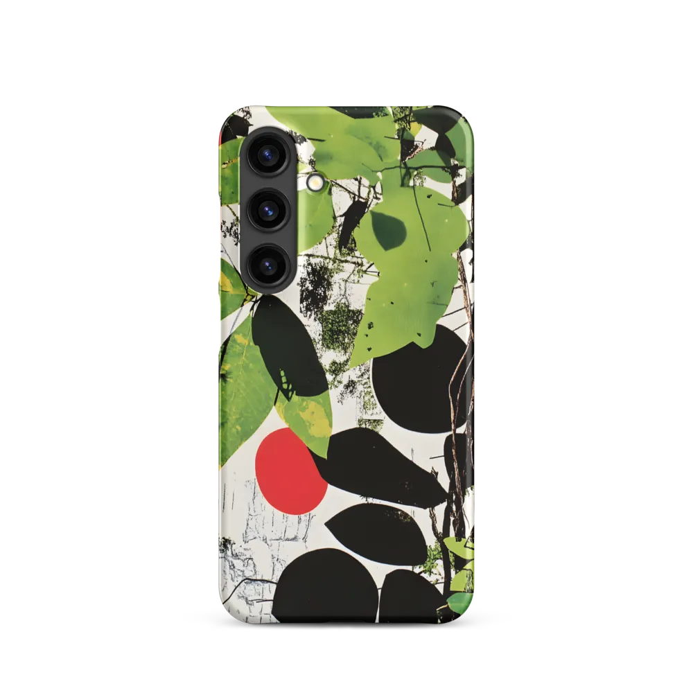 Nature's Geometry: A Contemporary Collage | Phone Case |  S24 | Snap Case | Matte