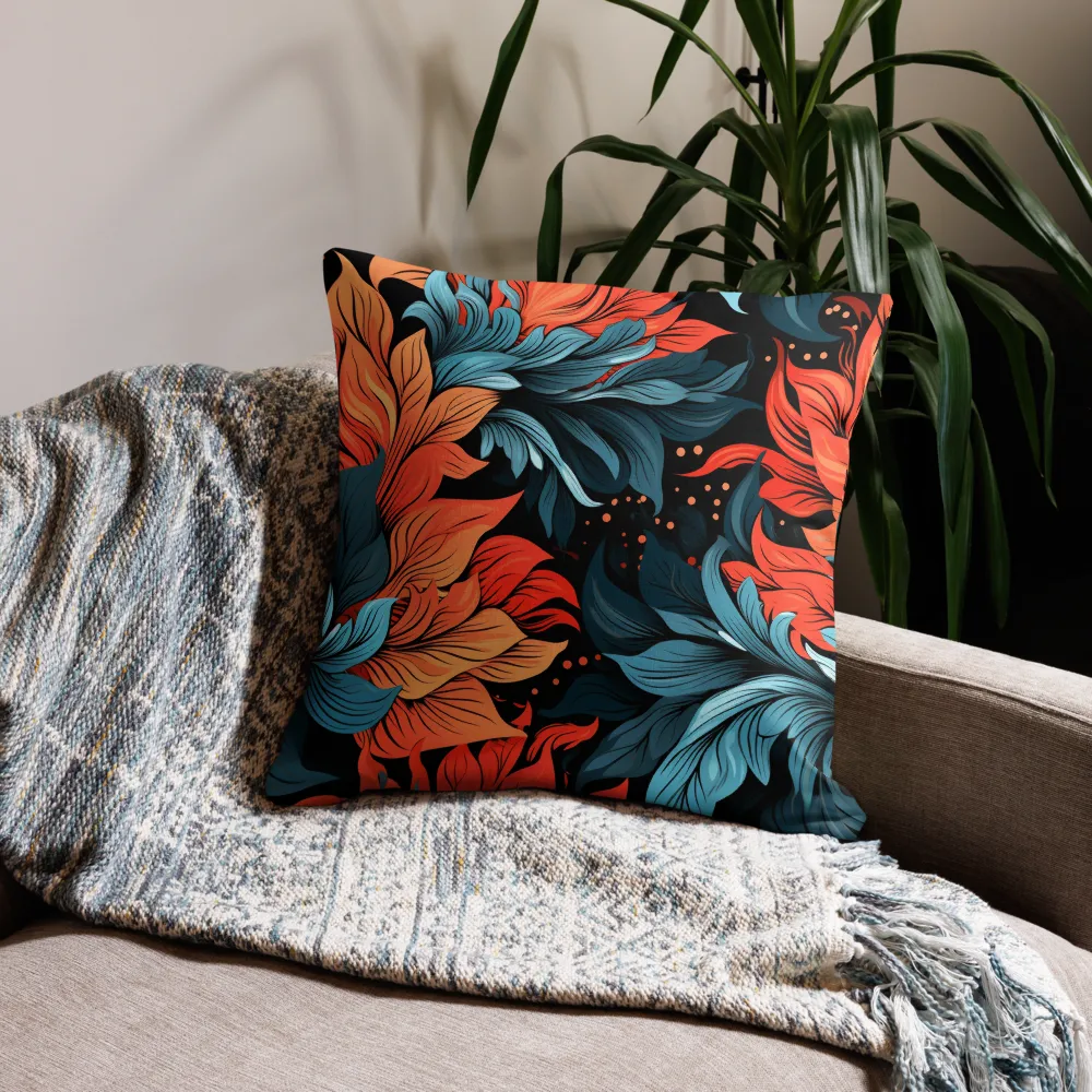 Floral Symphony in Color | Pillow Case | 22″×22″