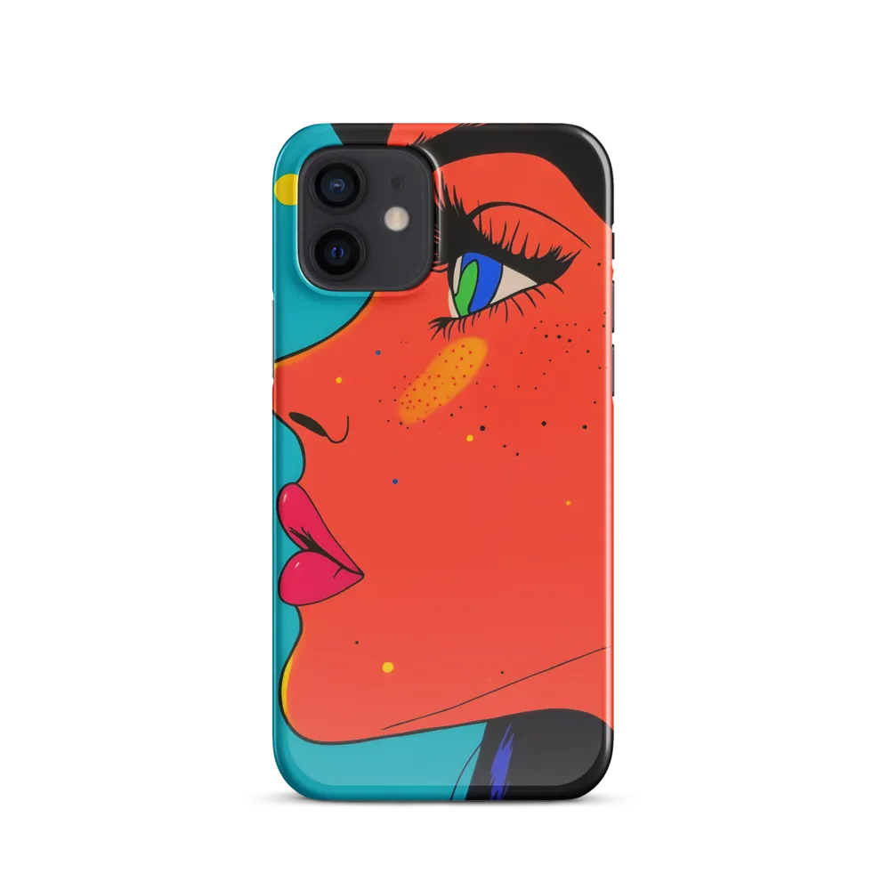 Vibrant Feminine Profile in Pop Art