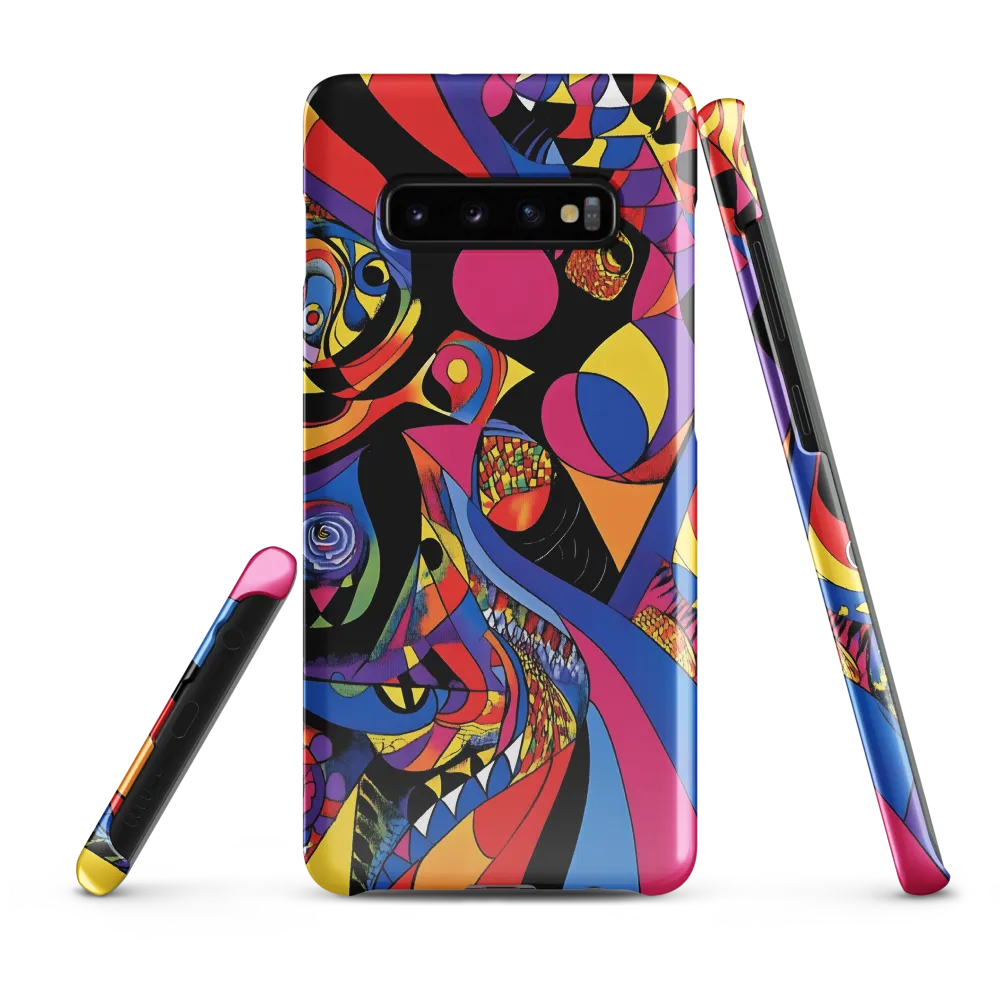 Vibrant Echoes of Geometry | Phone Case |  S10 Plus | Snap Case | Glossy