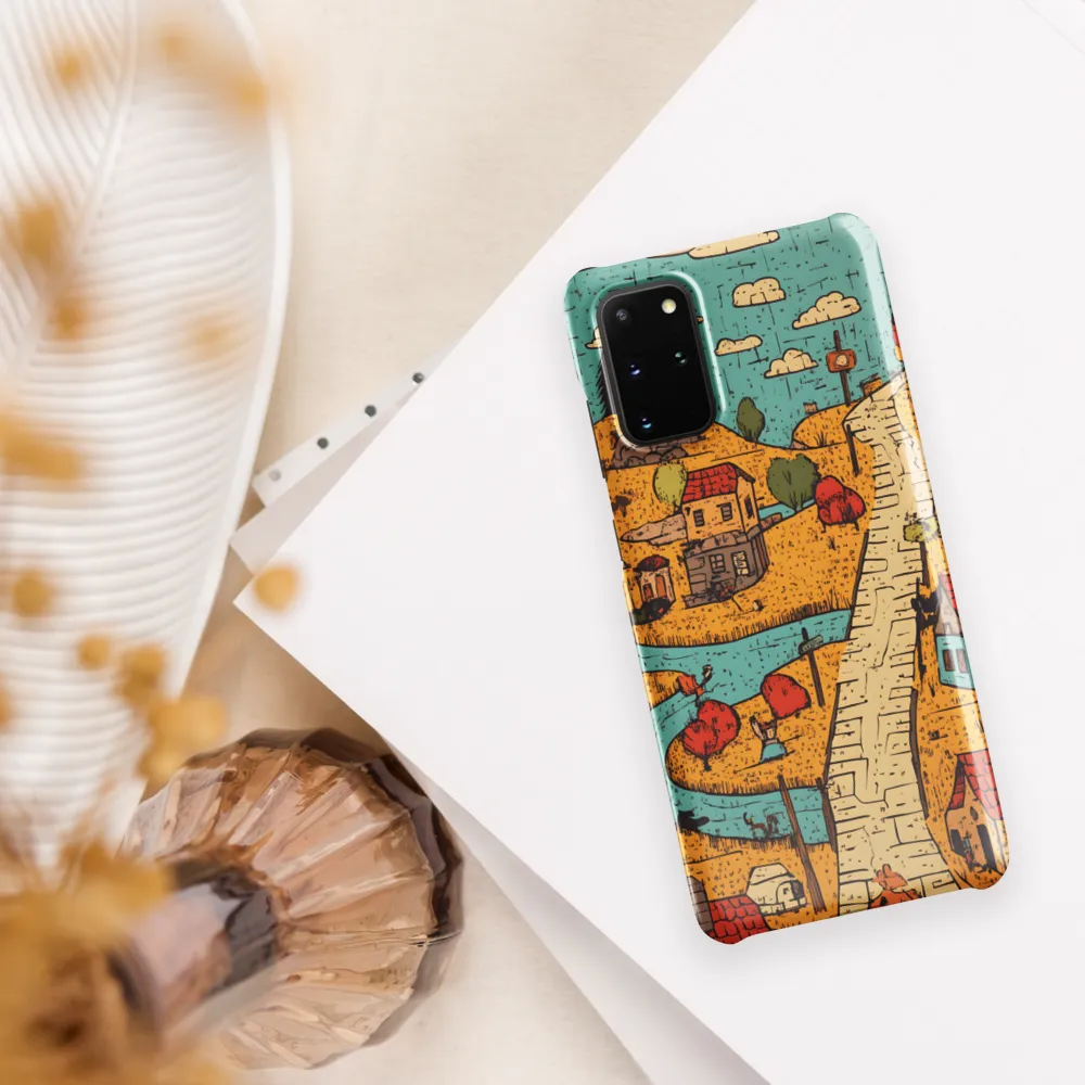 Whimsical Village Landscape