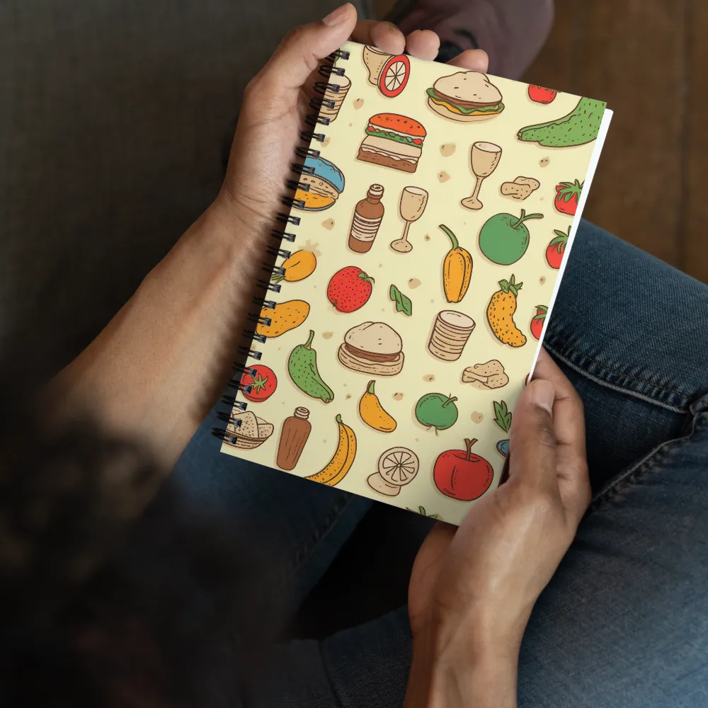 A Whimsical Feast of Colors | Spiral Notebook