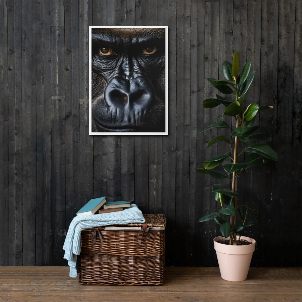 Gaze of the Wild: A Gorilla's Portrait