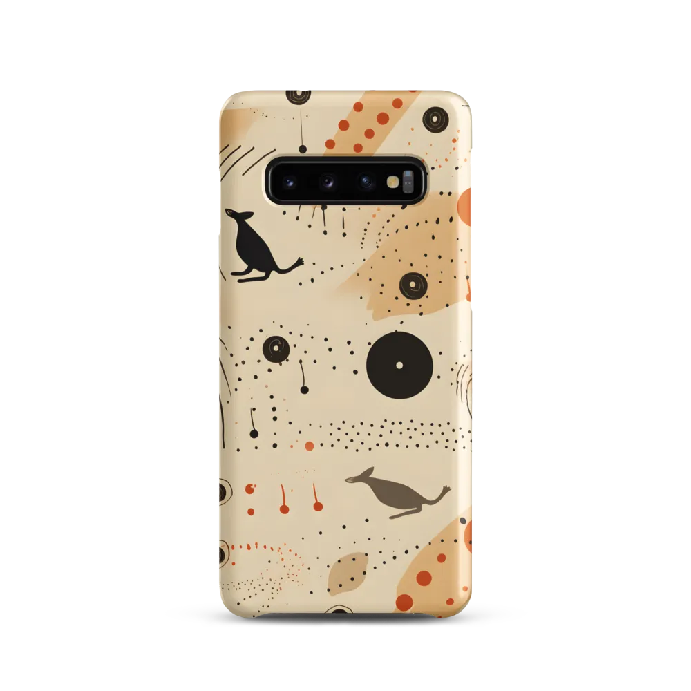 Playful Patterns in Earth Tones | Phone Case |  S10 | Snap Case | Matte