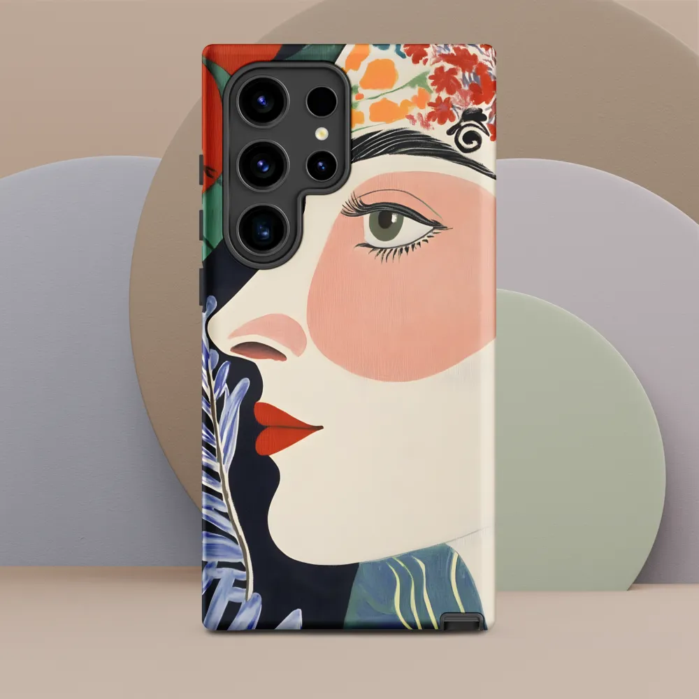 Floral Serenade: A Modern Portrait