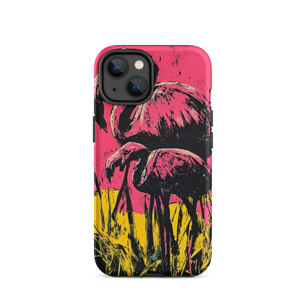 Flamingo Duet: A Pop Art Expression