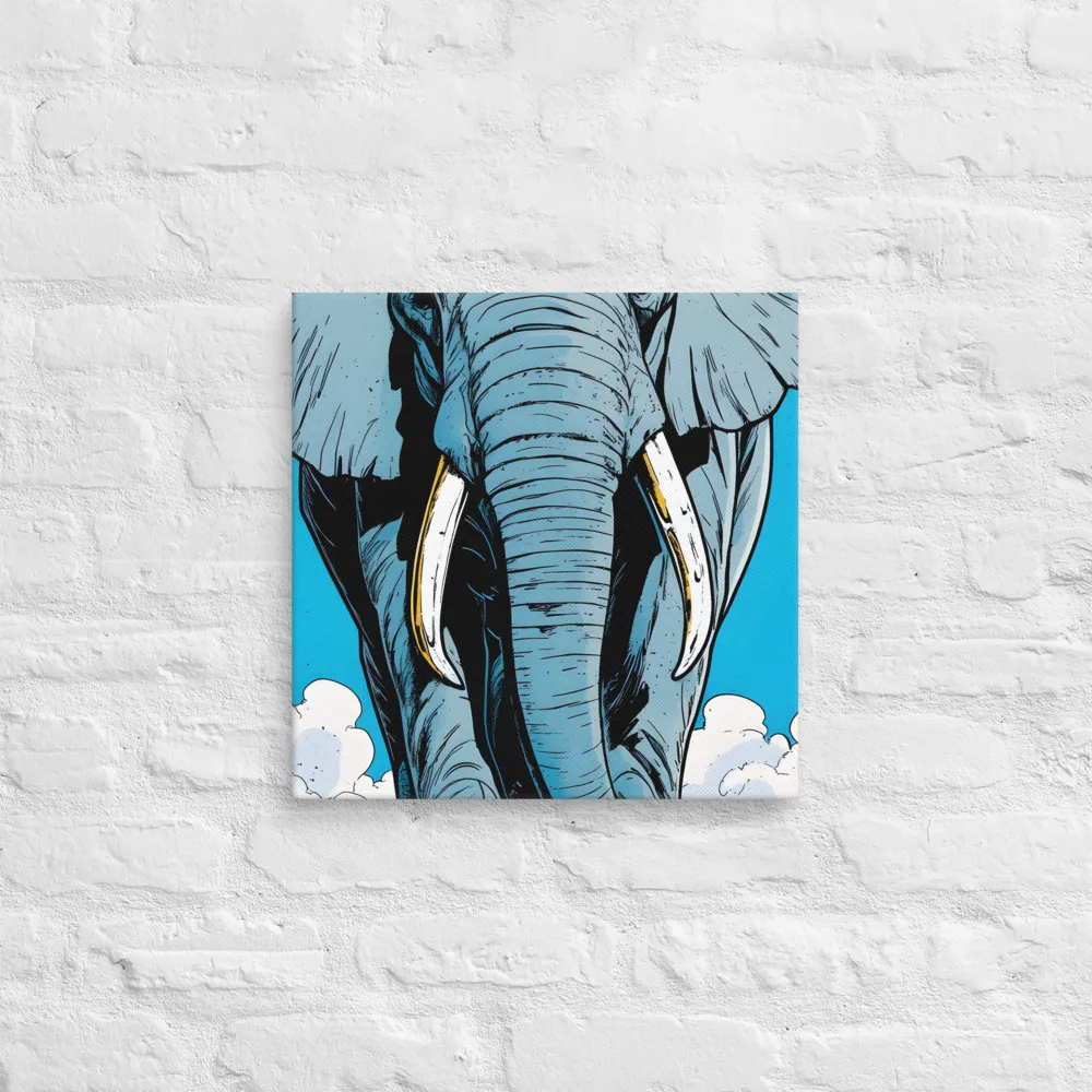 Majestic Presence: The Elephant | Canvas | 16″×16″