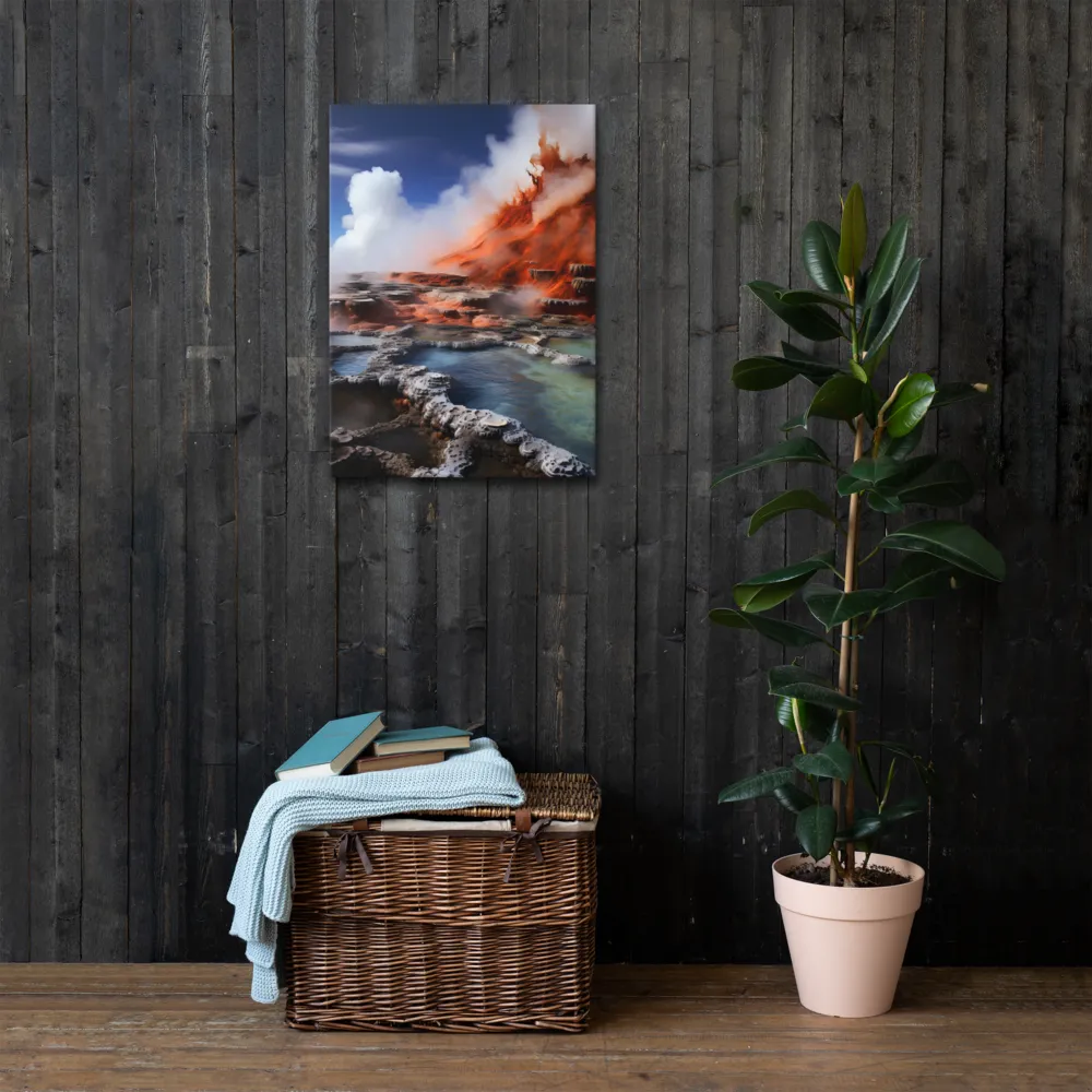 Nature's Fury: The Volcano's Expression | Thin Canvas | 20″×28″