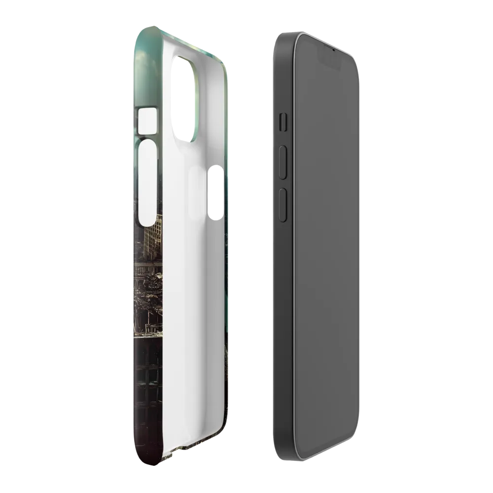 Urban Ruins: A Futuristic Reflection | Phone Case |  14 | Snap Case | Glossy