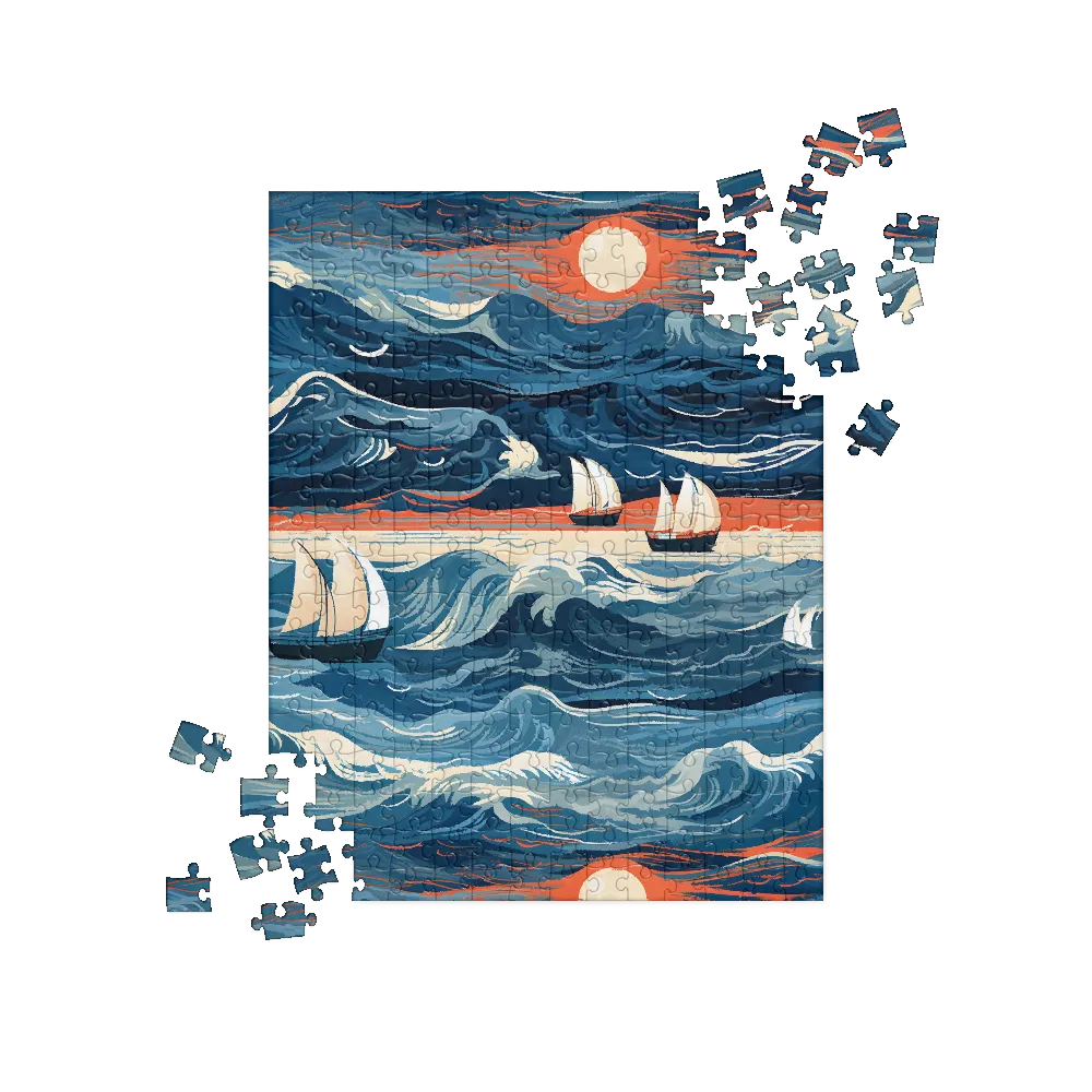Ocean Whispers: A Voyage at Dusk