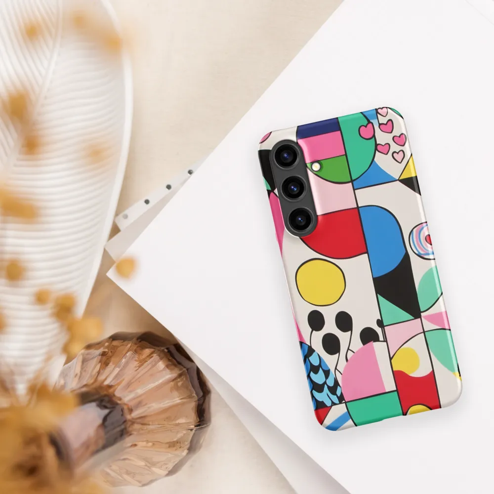 Dynamic Interplay of Shapes | Phone Case |  S24 Plus | Snap Case | Matte