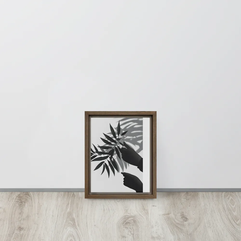 Whispers of Nature | Canvas with Brown Frame | 8″×10″