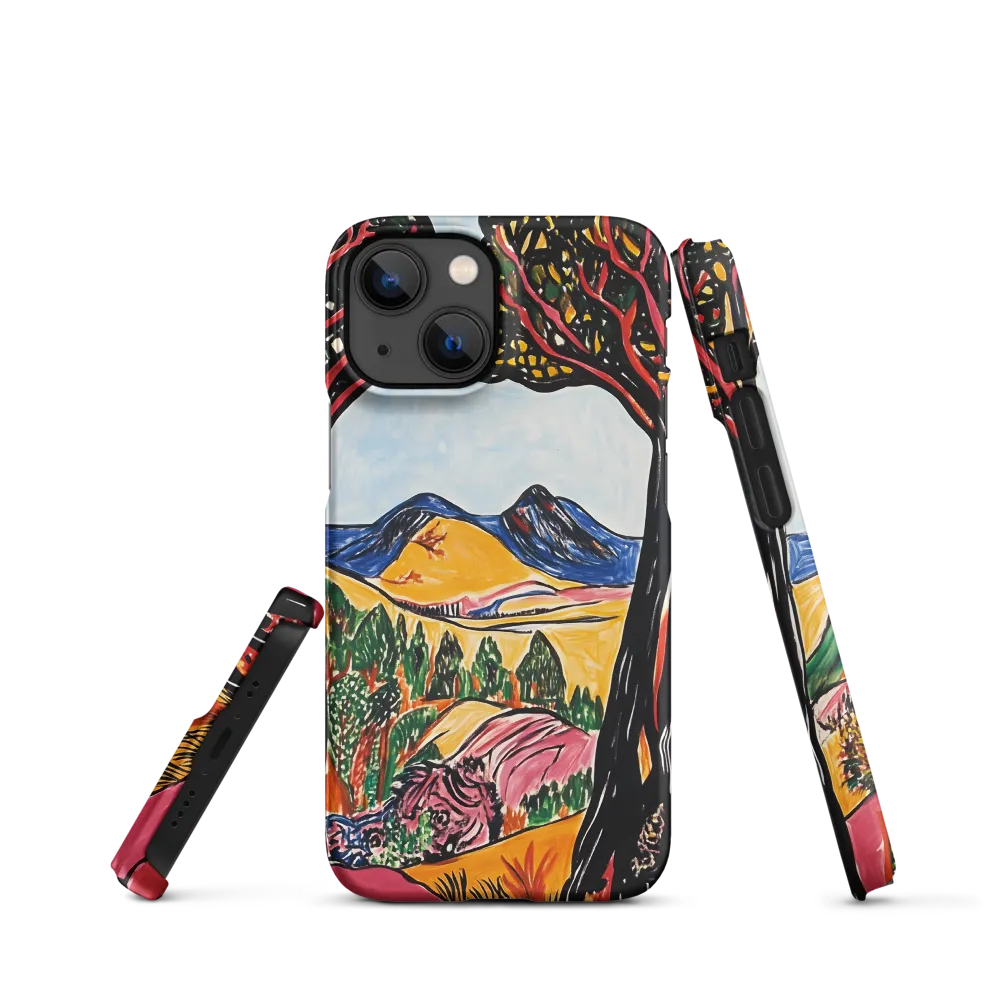 Vibrant Nature's Embrace | Phone Case |  13 Mini | Snap Case | Matte