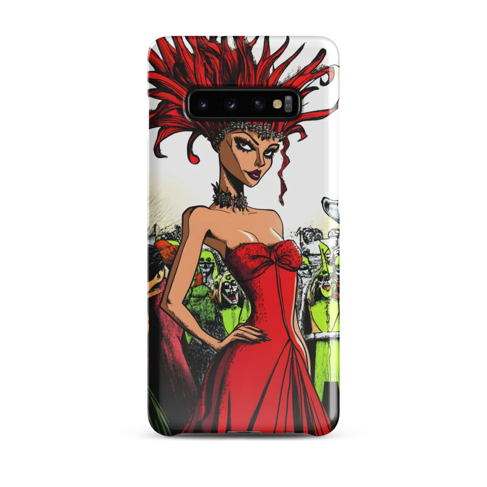 Fiery Elegance: A Fashion Statement | Phone Case |  S10 Plus | Snap Case | Glossy