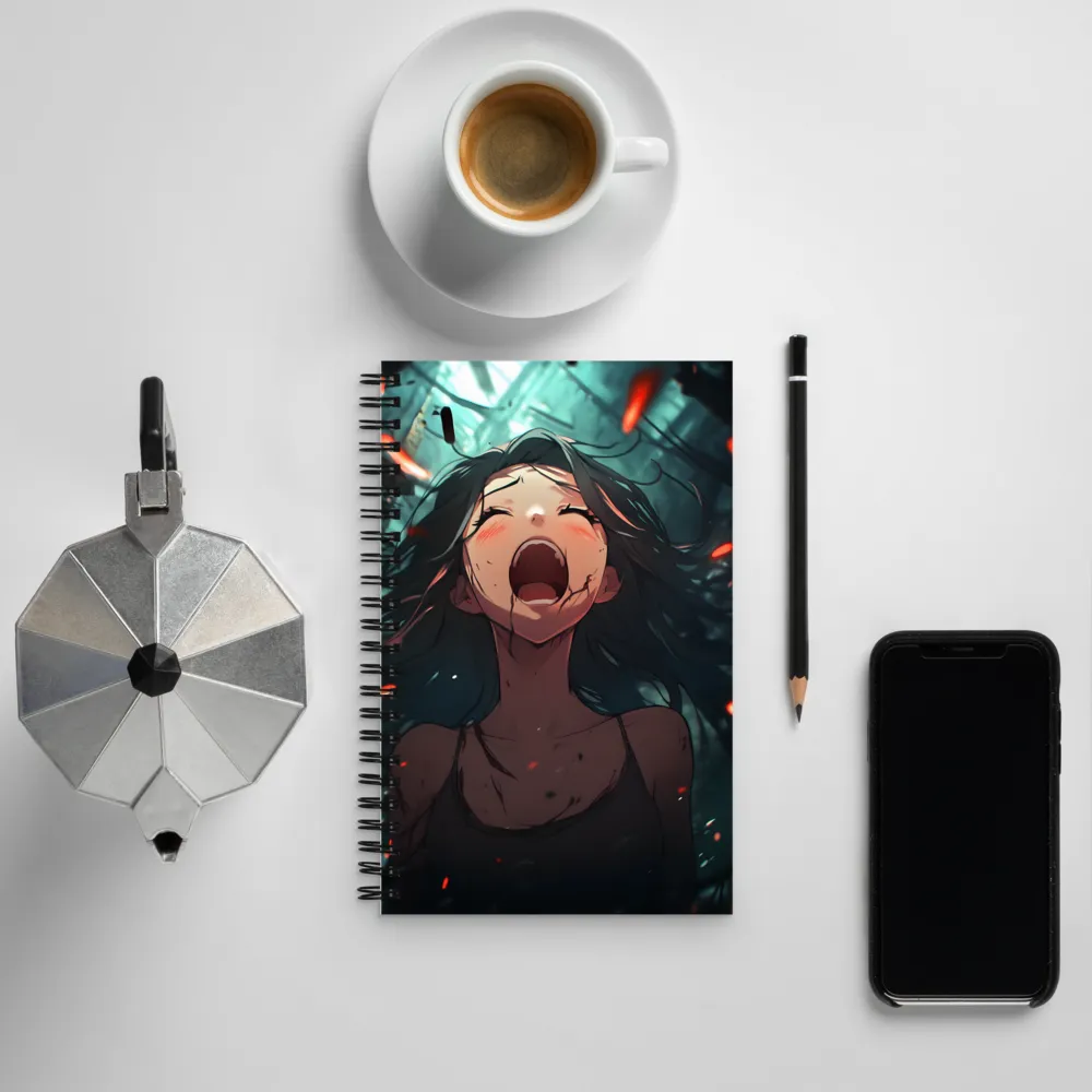 Scream of Pain | Spiral Notebook