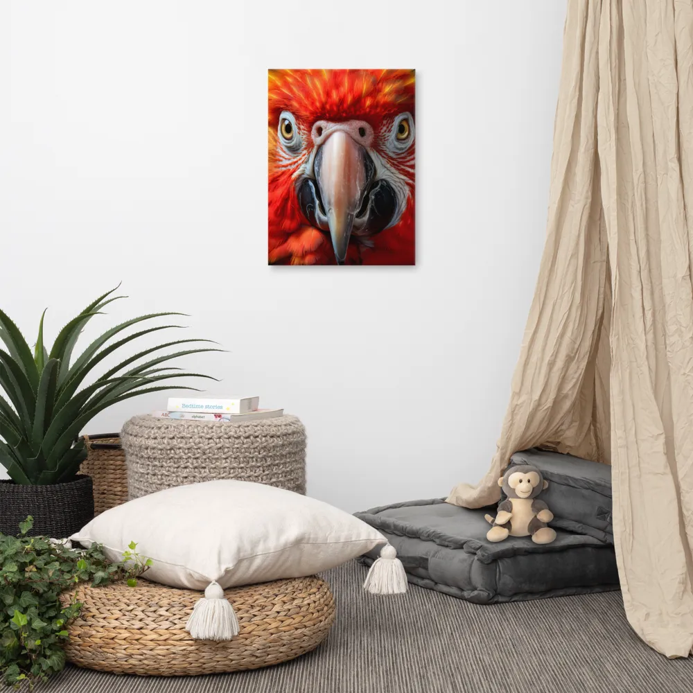The Fiery Gaze of the Parrot