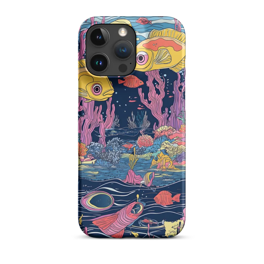 Underwater Dreamscape: A Playful Encounter | Phone Case |  16 Pro Max | Snap Case | Matte