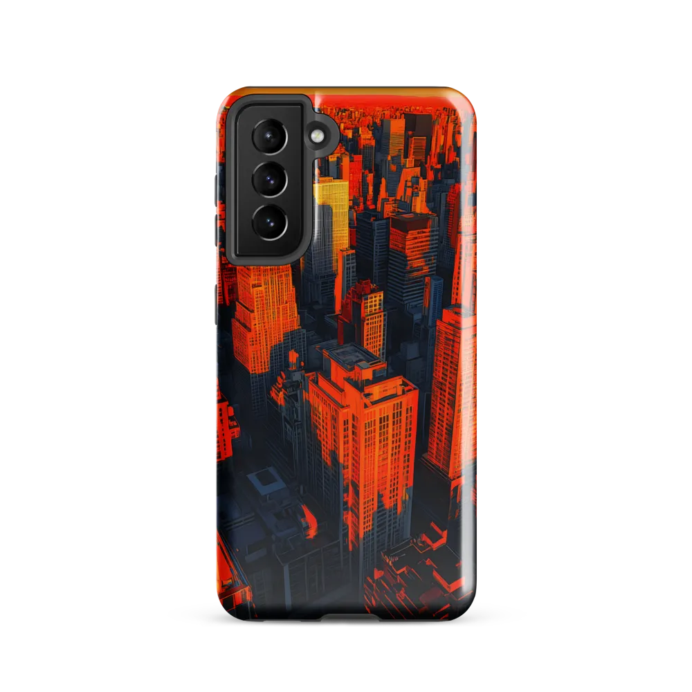 Urban Dawn: A Digital Ode to Skyscrapers | Phone Case |  S21 | Tough Case | Glossy
