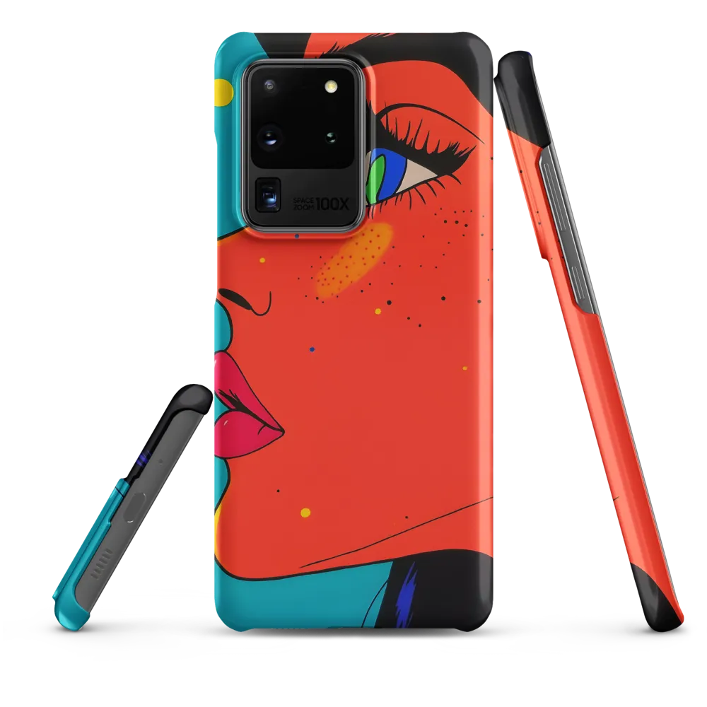 Vibrant Feminine Profile in Pop Art