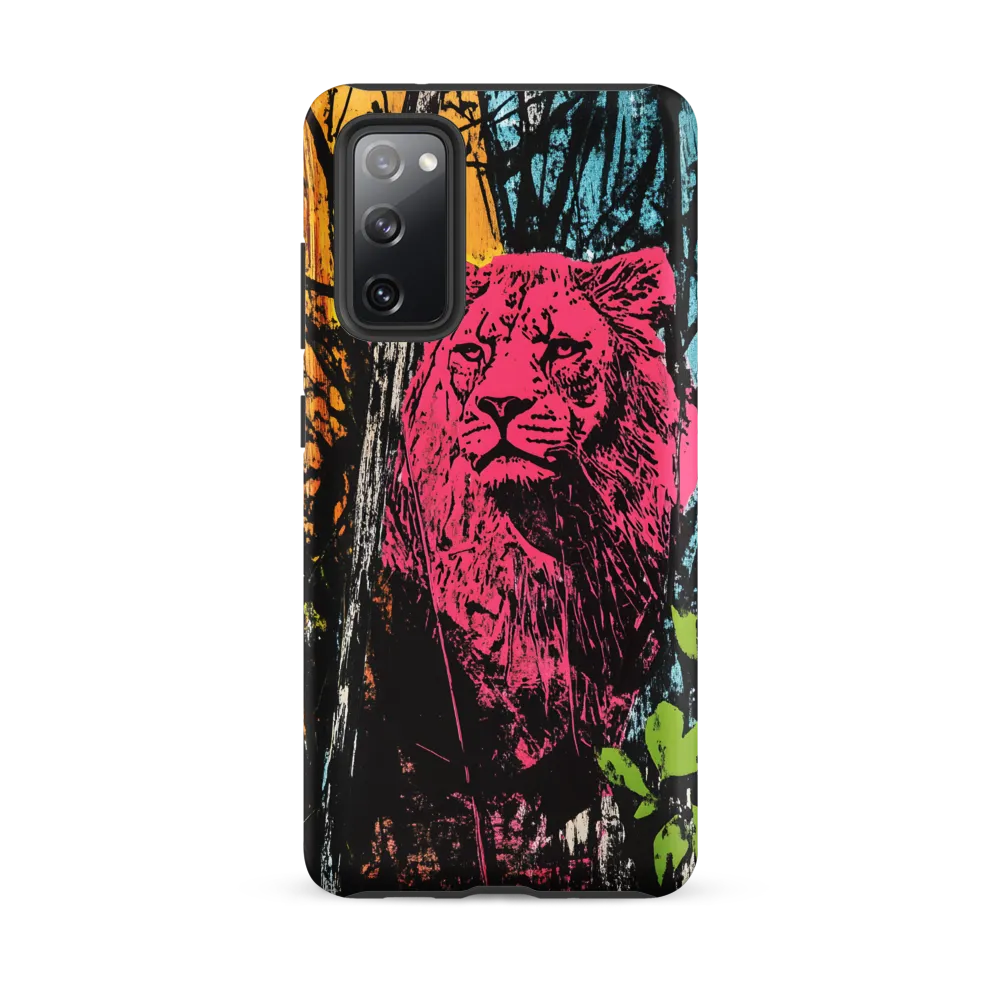 Fierce Vibrance: The Pink Lion